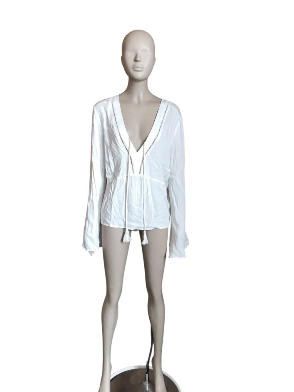 Idyllwind White Bell Sleeve Blouse